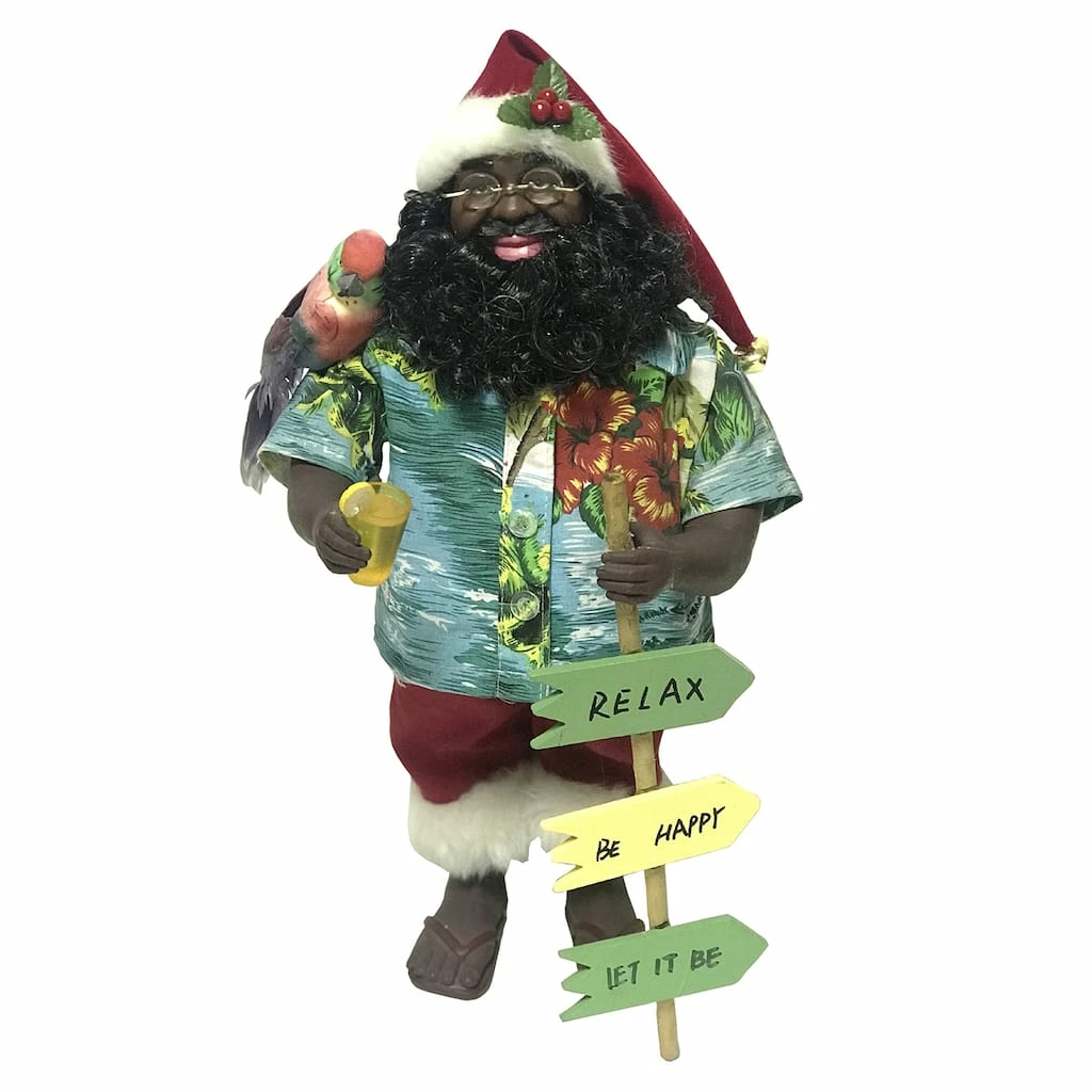 Promo ๐ Santa's Workshop 15" Black Island Claus Figurine by SantasWorkshop โ๏ธ - Image 2
