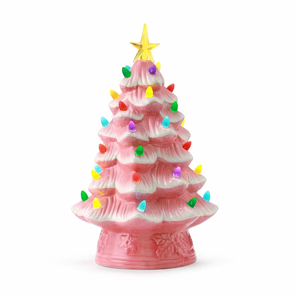 Best deal ๐ฅฐ 12" Pink Nostalgic ๐ Christmas Tree by Mr. ๐ Christmas ๐