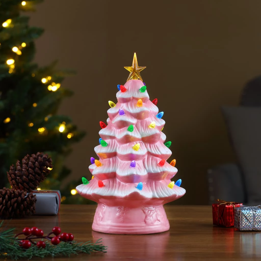 Best deal ๐ฅฐ 12" Pink Nostalgic ๐ Christmas Tree by Mr. ๐ Christmas ๐ - Image 2