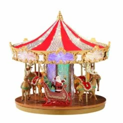 Coupon 👏 12" Swarovski® LED Holiday Carousel by Mr. 🎄 Christmas 👍