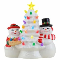 Budget 🥰 9.25" Mr. & Mrs. Snowman Nostalgic Tree by Mr. 🔔 Christmas ❤️