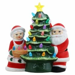 Wholesale 🔥 9.25" Santa & Mrs. Claus Nostalgic Tree by Mr. 🎁 Christmas 🥰