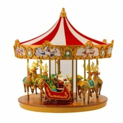 Brand new โญ 12" Lighted Very Merry Carousel by Mr. ๐ Christmas ๐คฉ