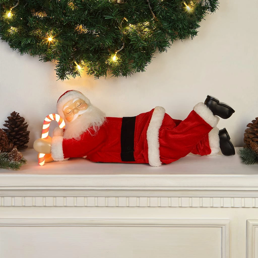Flash Sale 💯 19.5" Lighted Sleeping Santa by Mr. 🎄 Christmas 💯 - Image 2