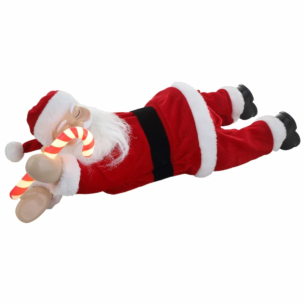 Flash Sale 💯 19.5" Lighted Sleeping Santa by Mr. 🎄 Christmas 💯 - Image 4