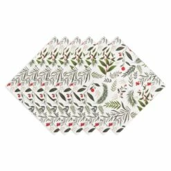 Deals 🎉 DII® Holiday Sprigs Printed Napkin Set, 6ct. 👍