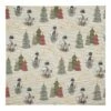 Best deal ⭐ Cream Tree & Globe Pattern Cotton Twill Napkin by Designs Direct 🤩
