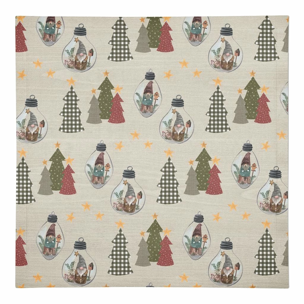 Best deal โญ Cream Tree & Globe Pattern Cotton Twill Napkin by Designs Direct ๐คฉ