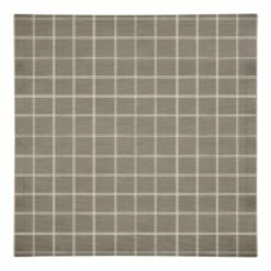 Brand new 🔔 Taupe & White Check Cotton Twill Napkin by Designs Direct ❤️