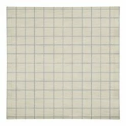 Outlet 🥰 Gray & Cream Check Cotton Twill Napkin by Designs Direct 😀