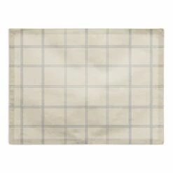 Flash Sale 😉 Gray & Cream Check Cotton Twill Placemat by Designs Direct 👍