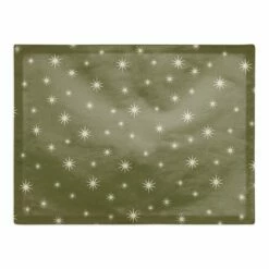 Cheapest 🤩 Green Twinkle Cotton Twill Placemat by Designs Direct 🔔
