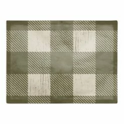 Coupon ✔️ Green Buffalo Check Cotton Twill Placemat by Designs Direct 🌟
