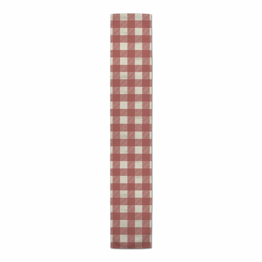 Deals โ๏ธ 72" Red Buffalo Check Cotton Twill Runner by Designs Direct ๐ - Image 3