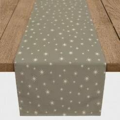 Best Pirce 👏 72" Gray Twinkle Cotton Twill Runner by Designs Direct 😍