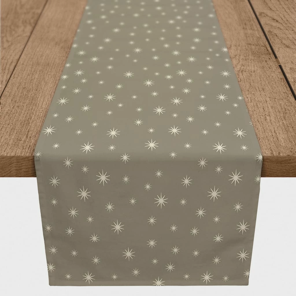 Best Pirce 👏 72" Gray Twinkle Cotton Twill Runner by Designs Direct 😍