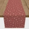 Best Pirce 💯 90" Red Twinkle Cotton Twill Runner by Designs Direct 🤩