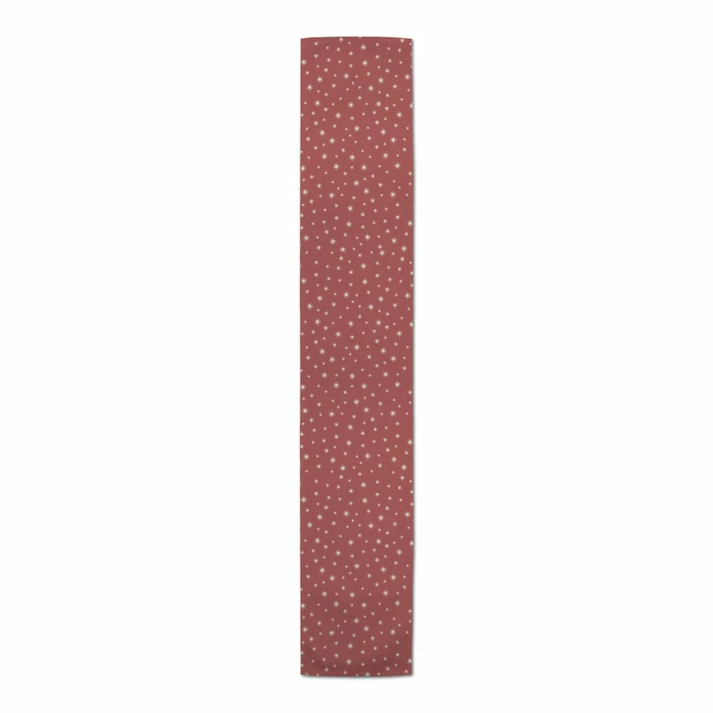 Best Pirce 💯 90" Red Twinkle Cotton Twill Runner by Designs Direct 🤩 - Image 3