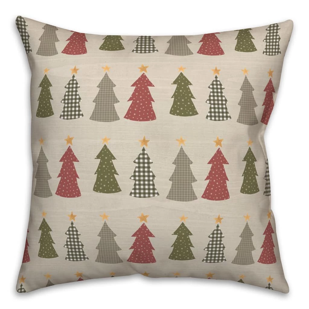 Coupon ๐ Cream Tree Pattern Throw Pillow by Designs Direct ๐