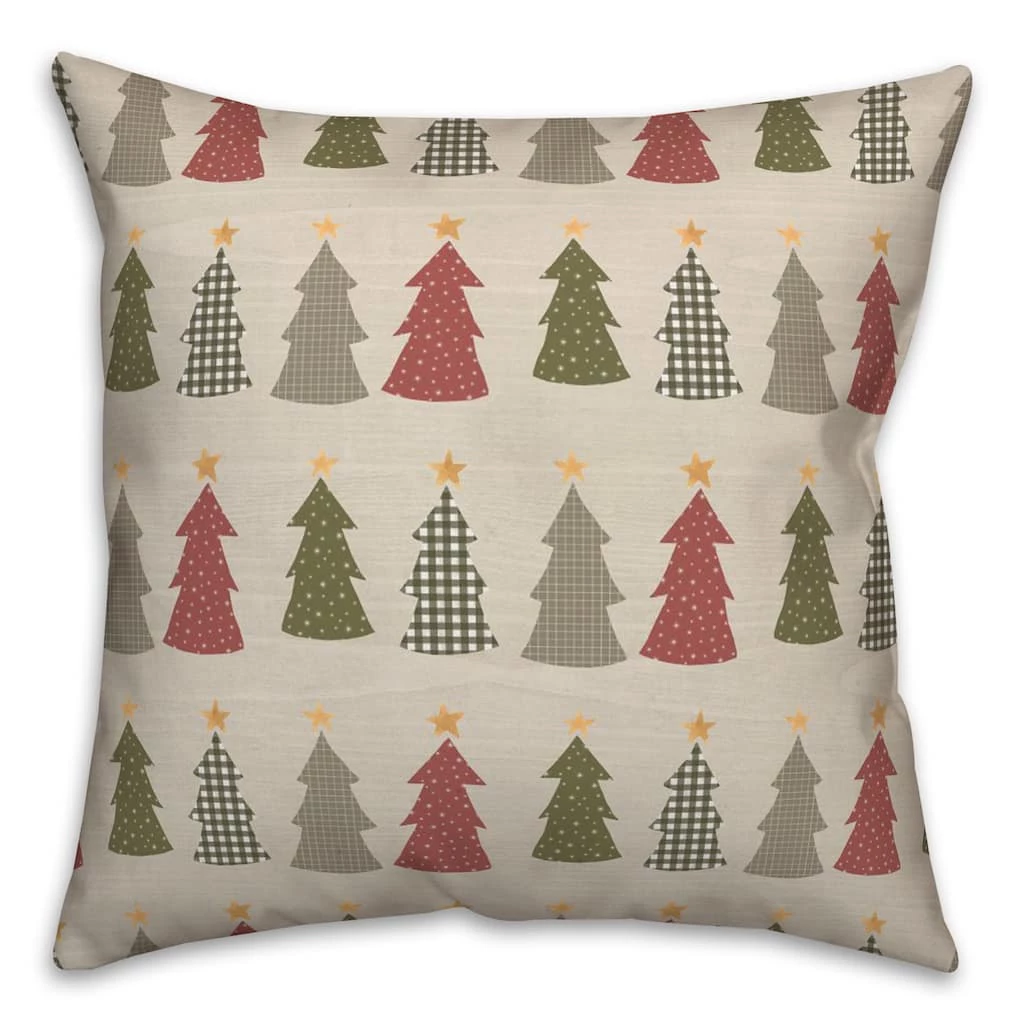 Coupon ๐ Cream Tree Pattern Throw Pillow by Designs Direct ๐ - Image 2