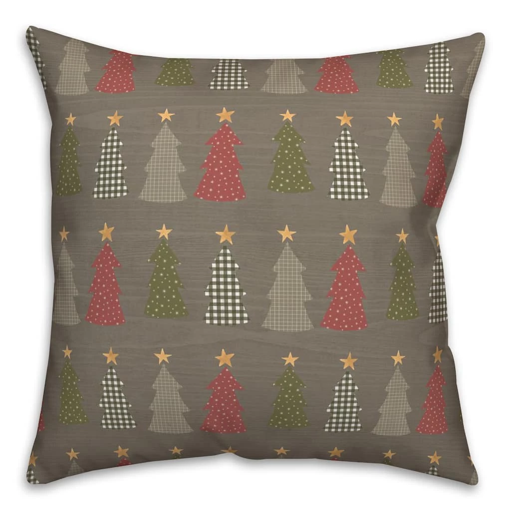 Outlet ✨ Gray Tree Pattern Throw Pillow by Designs Direct 😀 - Image 2