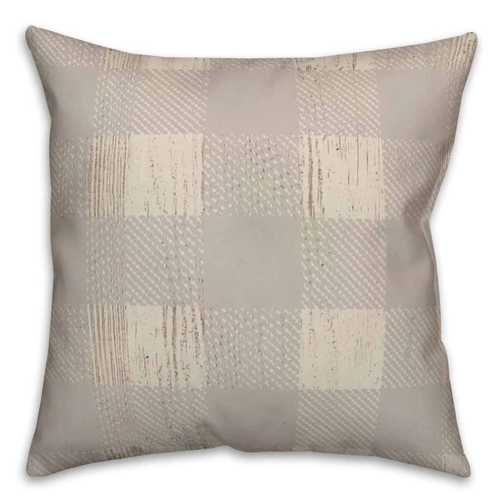 Top 10 🛒 Gray Buffalo Check Throw Pillow by Designs Direct ✔️