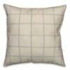 Coupon 🎁 Cream & Gray Check Throw Pillow by Designs Direct 😉