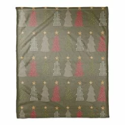 Brand new 😍 Green Tree Pattern Coral Fleece Blanket by Designs Direct 😉