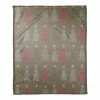 Outlet 🧨 Gray Tree Pattern Coral Fleece Blanket by Designs Direct 🔔