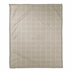 Wholesale 😍 Gray and White Check Coral Fleece Blanket by Designs Direct 🔔
