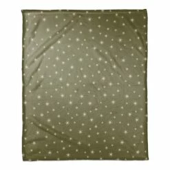 Budget 🛒 Green Twinkle Coral Fleece Blanket by Designs Direct 🔔