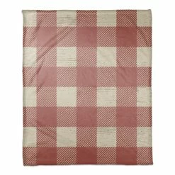 Outlet 🤩 Red Buffalo Check Coral Fleece Blanket by Designs Direct ⌛