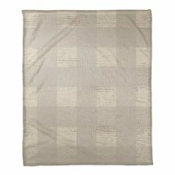 Cheapest 🤩 Gray Buffalo Check Coral Fleece Blanket by Designs Direct 🧨