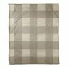 Best deal 🎉 Taupe Buffalo Check Coral Fleece Blanket by Designs Direct ❤️
