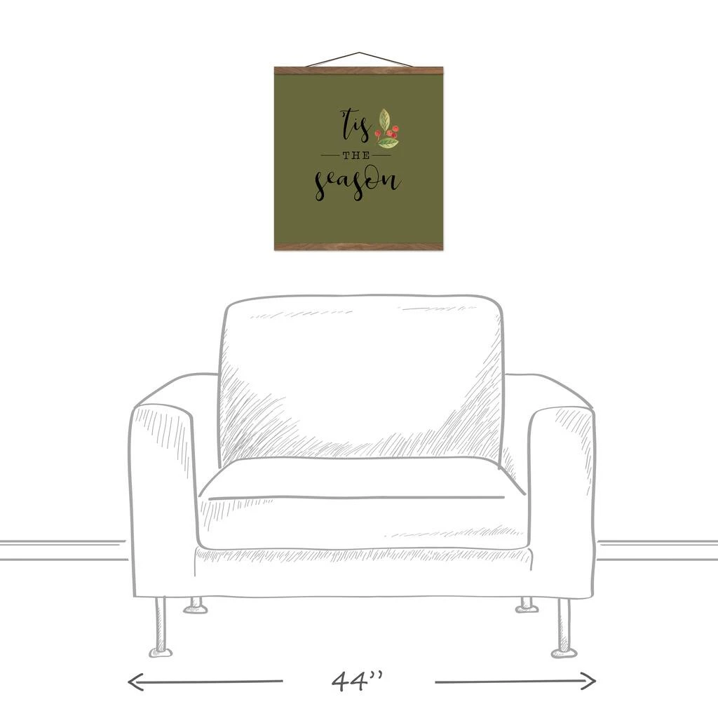 Best Pirce ๐ Green Tis the Season Hanging Canvas in Teak Frame by Designs Direct ๐ฅ - Image 3