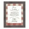 Top 10 🥰 Red Buffalo Check Holiday Phrases Print in Western Gray Frame by Designs Direct 🔔
