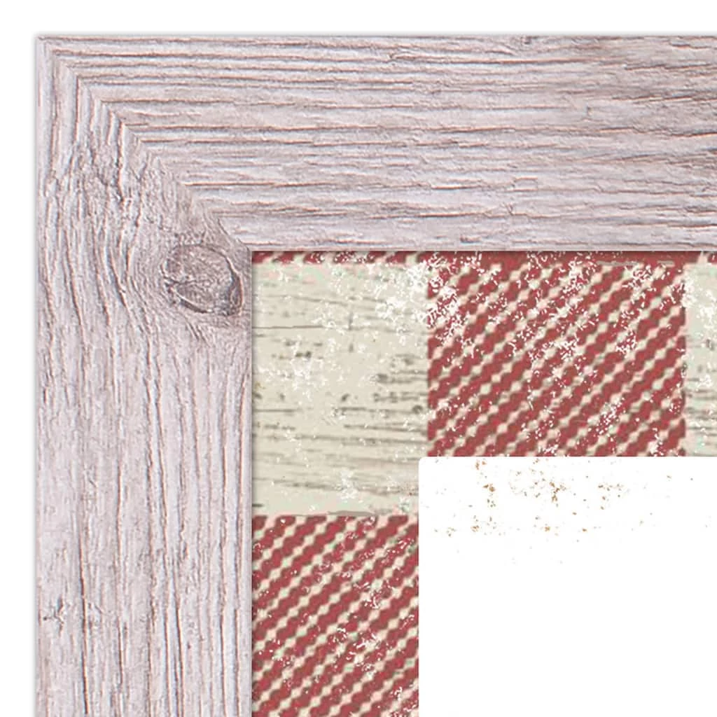 Promo ❤️ Red Buffalo Check Holiday Phrases Print in Western White Frame by Designs Direct 😉 - Image 2