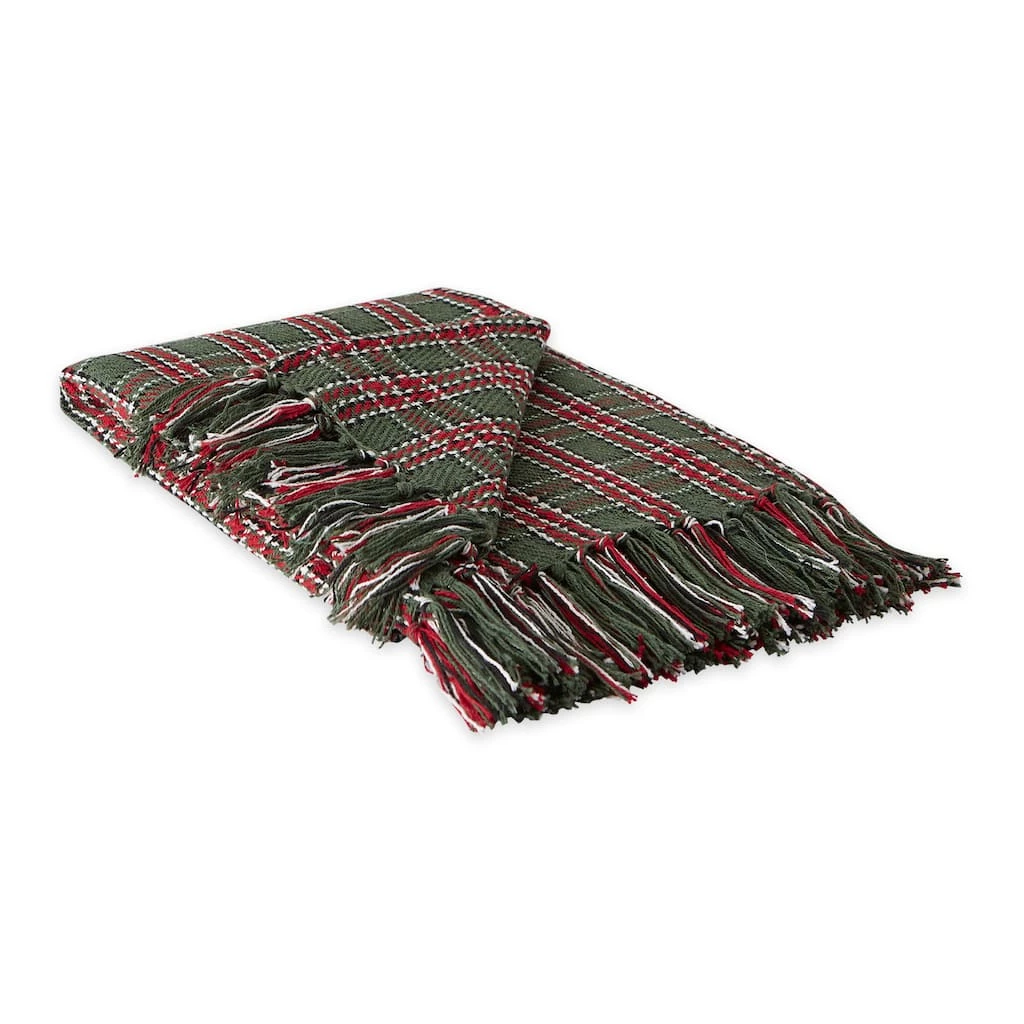 Coupon π₯° DII® O π Christmas Tree Plaid Recycled Cotton Throw π