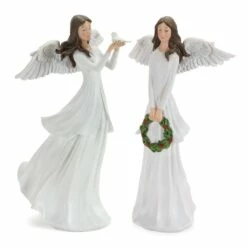 Brand new ๐ฅฐ Angel Figurines 11" & 12.75" by Melrose ๐