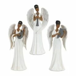Hot Sale 🛒 10" Angels With Instrument Figurine Set by Melrose 🎉
