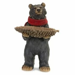 Cheapest 🛒 22" Resin Bear With Pine Cone Bowl by Melrose 🌟
