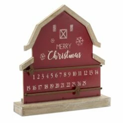 Coupon ⭐ 13.25" Barn 🎁 Christmas Countdown by Melrose ⌛