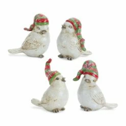 Coupon 👍 Bird With Stocking Hat Figurine Set by Melrose 😀