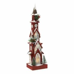 Budget 🥰 24" Wooden Church Replica by Melrose ✔️