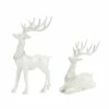 Hot Sale 😍 White Deer Figurine Set, 11.5" & 17.75" by Melrose 🤩