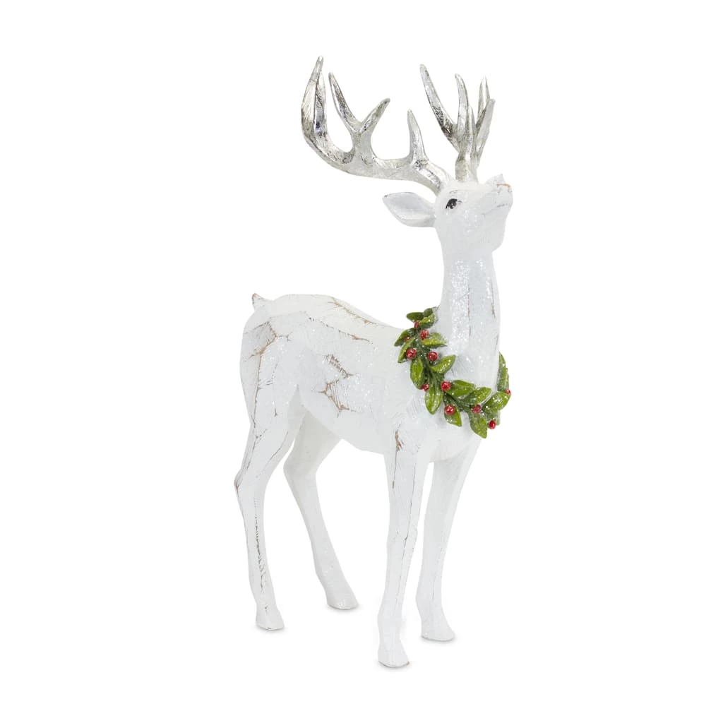 Hot Sale π Faux Wood Deer Figurine Set, 11.5" & 15.75" by Melrose π― - Image 2