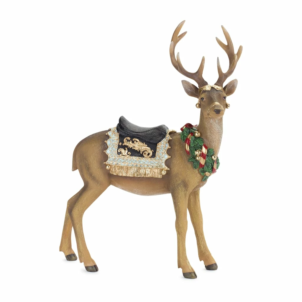 Hot Sale π€© Holiday Deer Figurine Set, 9.5" & 15.75" by Melrose 𧨠- Image 2