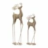 Budget 🎁 Metallic Copper Metal Deer Figurine Set, 24.5" & 32.75" by Melrose ⭐