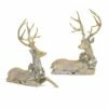 Top 10 🔥 Gold Lounging Deer LED Figurine Set, 21" & 21.75" by Melrose 🌟