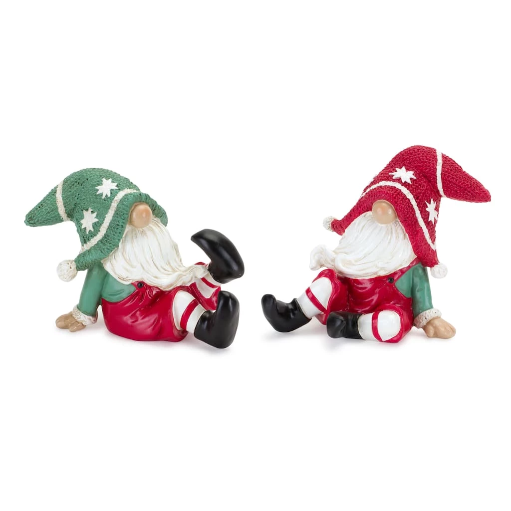 Hot Sale π Holiday Gnome Figurine Set, 4" & 4.25" by Melrose π